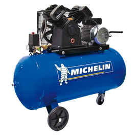 kf Michelin légkompresszor 100L, 10 bar, 3LE, V-motor, szíjhajtás