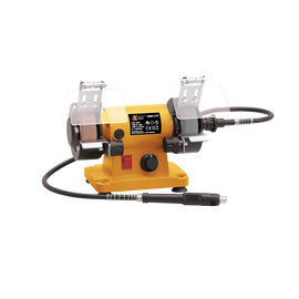 Kettős köszörű mini 150W 75mm, flexi kihajtás, fordulatszabályzó