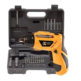 Akkumulátoros csavarbehajtó, 3,6V Lithium, készlet 45 db-os