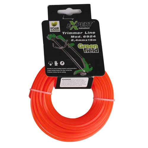 xx Damil fűszegélyvágóhoz/kaszához 2,4mm*15m négyszög