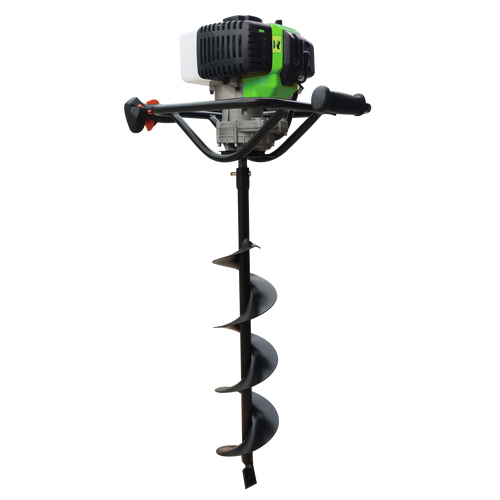 Benzinmotoros talajfúró, 52cc, 1400W, 200mm