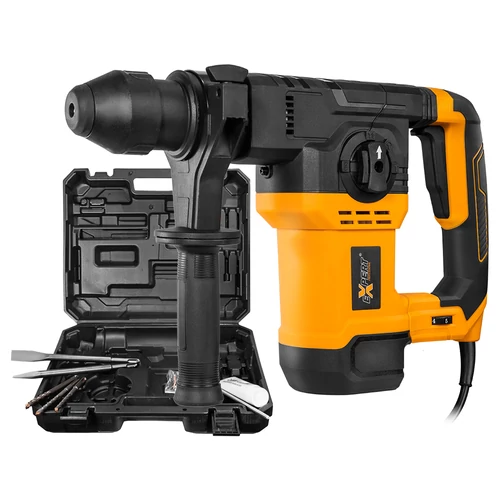 xx Fúrókalapács 1500W, 32mm, 7 Joule, 3 fúró, 2 véső