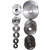 Fogaskerék szett esztergapadhoz 14db-os, fém